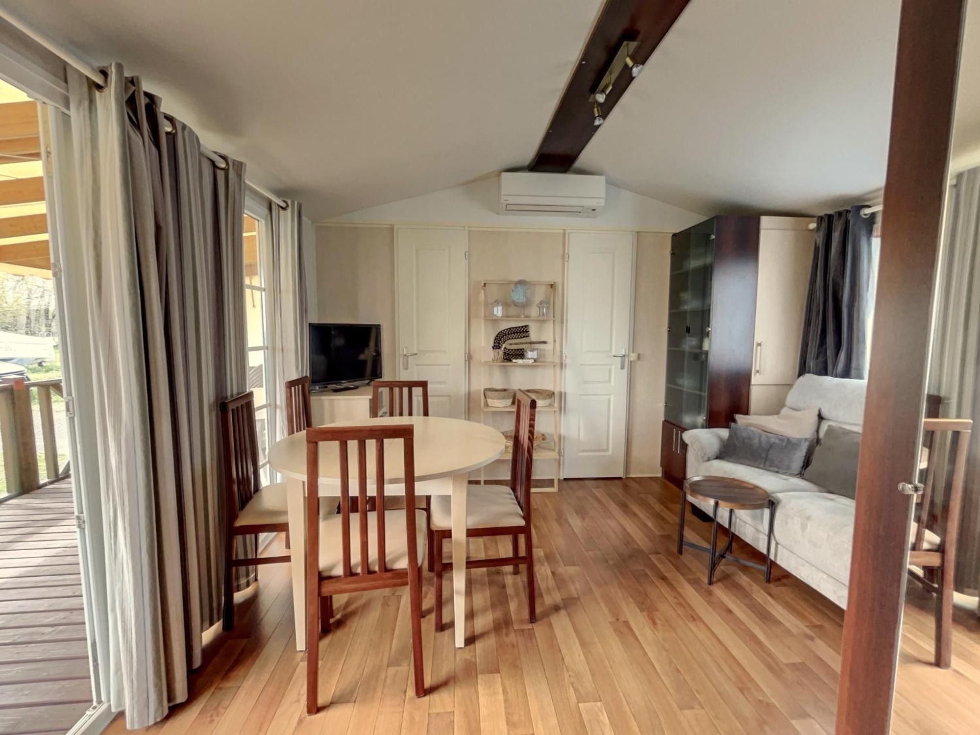 Mobilhome Cocooning Mimizan Bagian luar foto