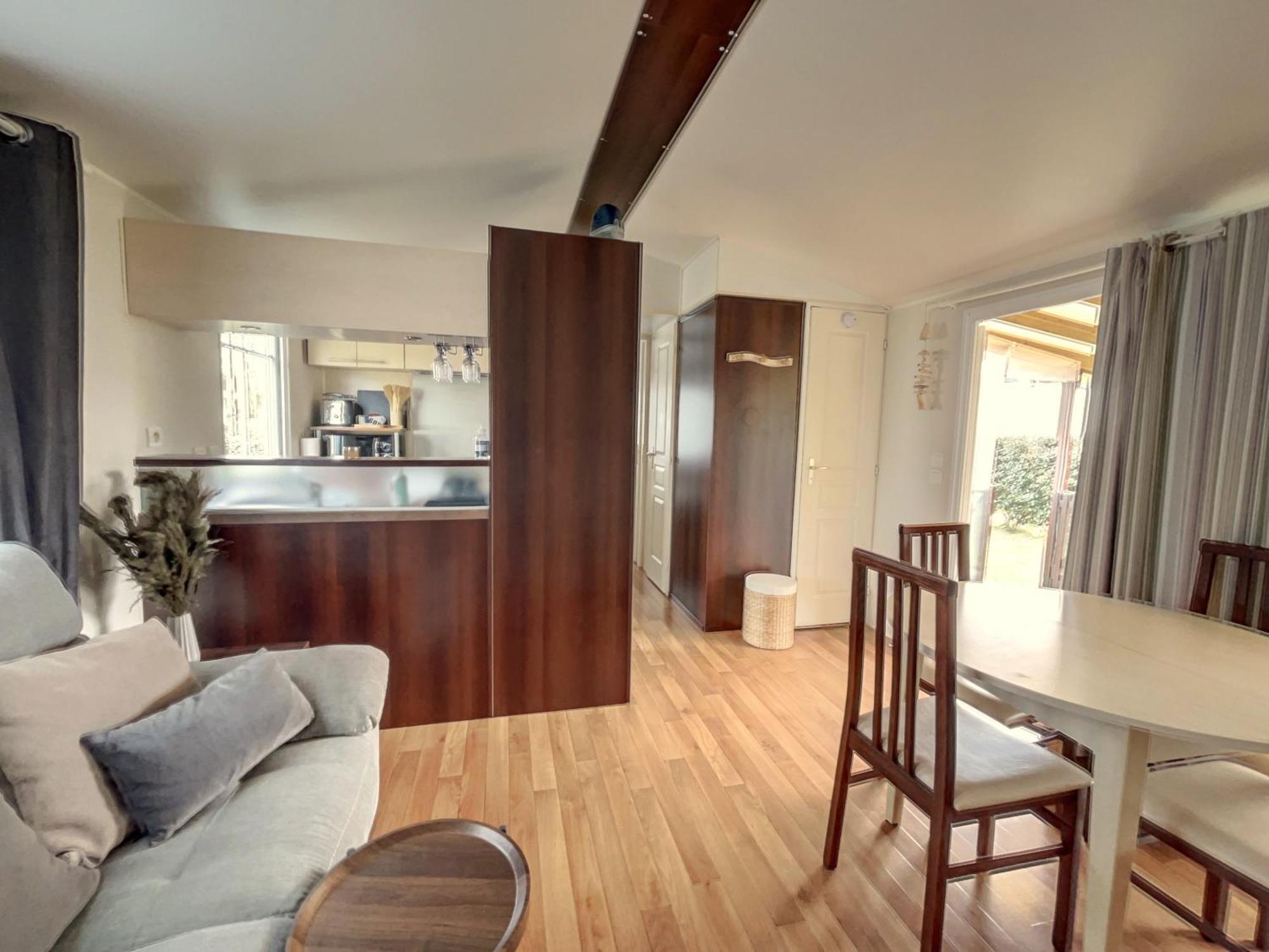 Mobilhome Cocooning Mimizan Bagian luar foto